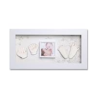 Amazon.co.jp: MomsPresent 赤ちゃん 手形 足形 WHITE FRAMEで3D